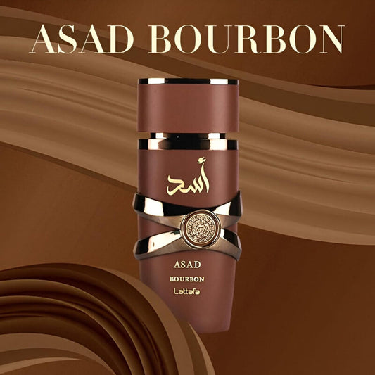 Lattafa  Men's Asad Bourbon EDP Spray 3.4 oz