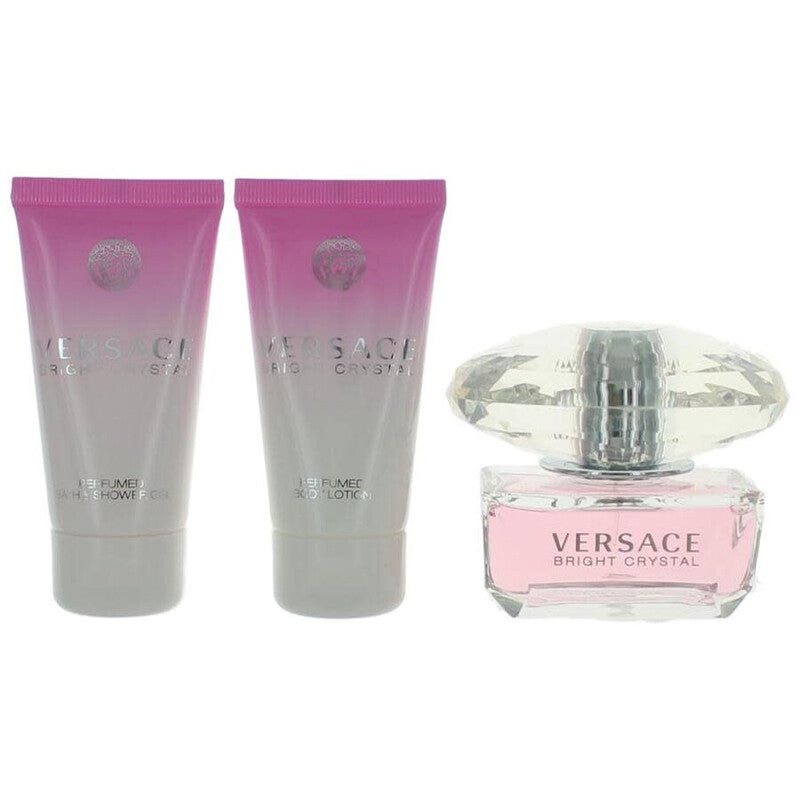 Versace  Ladies Bright Crystal 3pcs EDT Gift Set Fragrances